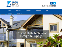 Tablet Screenshot of aberrooftruss.co.uk